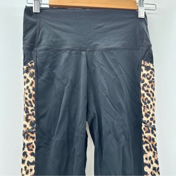 Zyia Active Brilliant Leopard Pocket High Rise Capri Animal Print Leggings‎ 6-8 - Picture 3 of 11